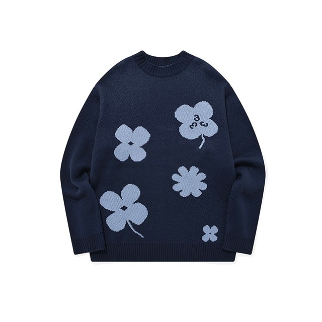 Lucky Charms Knit Pullover/Navy
